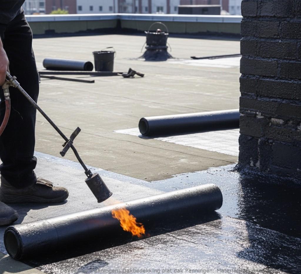 Dakbedekking plat dak Panningen: Materialen & onderhoud